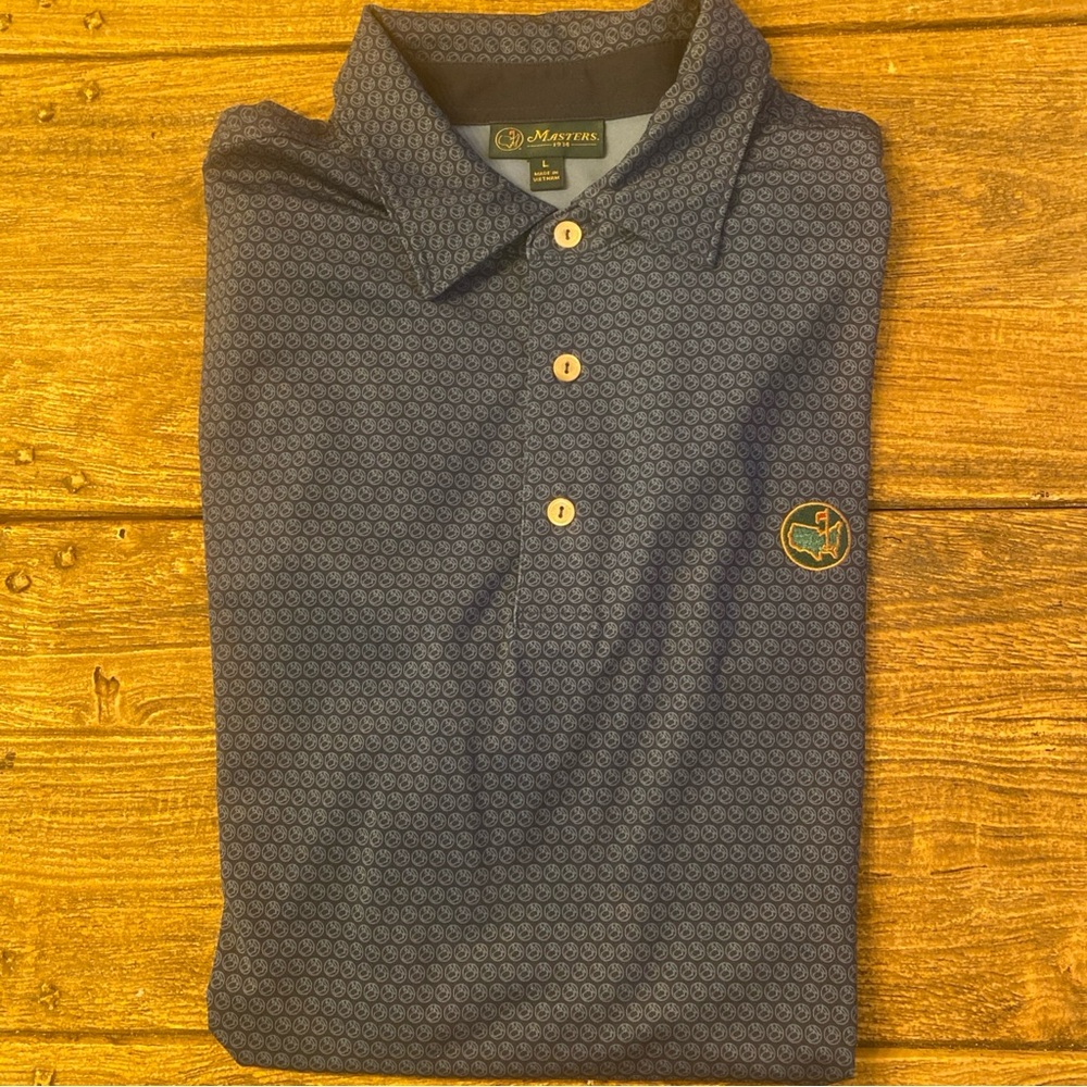 Masters Berckman’s Place Patterned Blue Size Large Polo Shirt for Men